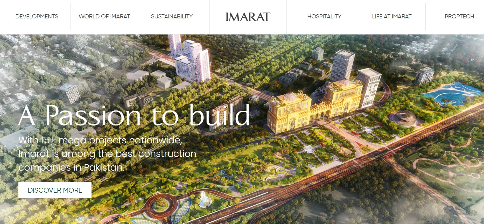 Imarat homepage screenshot