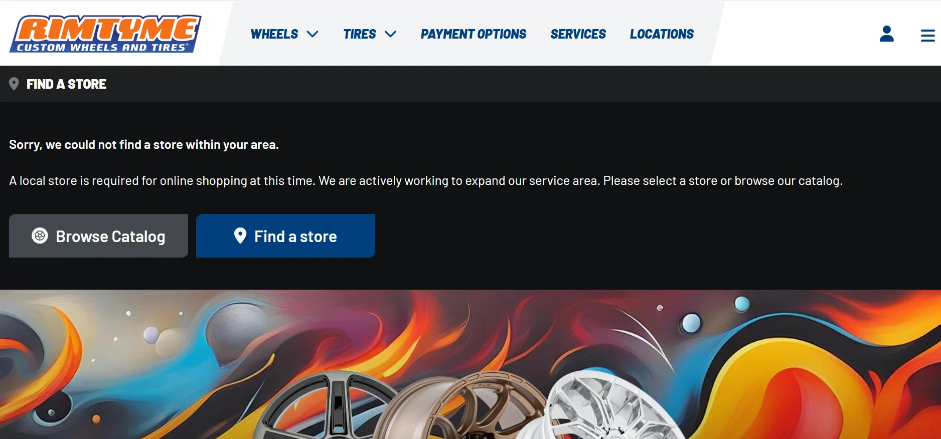 RimTyme homepage screenshot